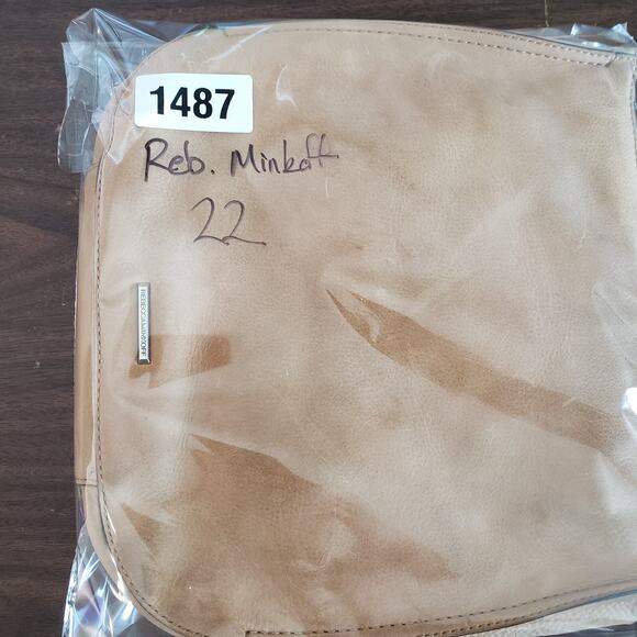 Rebecca Minkoff Crossbody Bag Women Tan Leather Boho Adjustable Strap - Picture 11 of 11